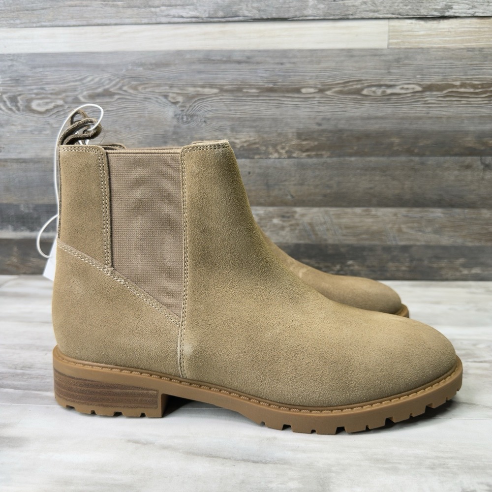 Steve Madden Lorali Women's Tan Suede Chelsea Boot Size 9 NEW - Picture 2 of 8